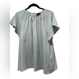 Alex Marie lightweight light blue flutter sleeve flowy blouse NWT $69 size M